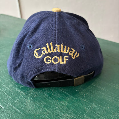 Vintage Callaway Big Bertha Golf Clubs Leather Strapback Hat