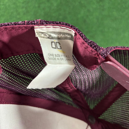 Vintage Dodge Trucker SnapBack Hat Maroon