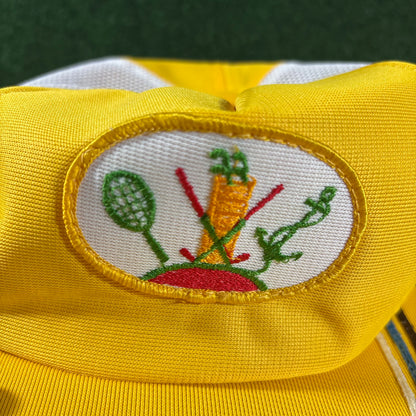 Vintage Golf Embroidered Trucker Hat Yellow