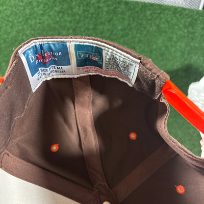 Vintage Cleveland Browns Snapback Hat NFL Orange & Brown