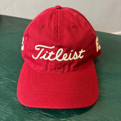 Vintage Mint Red Titleist Footjoy Strapback Hat
