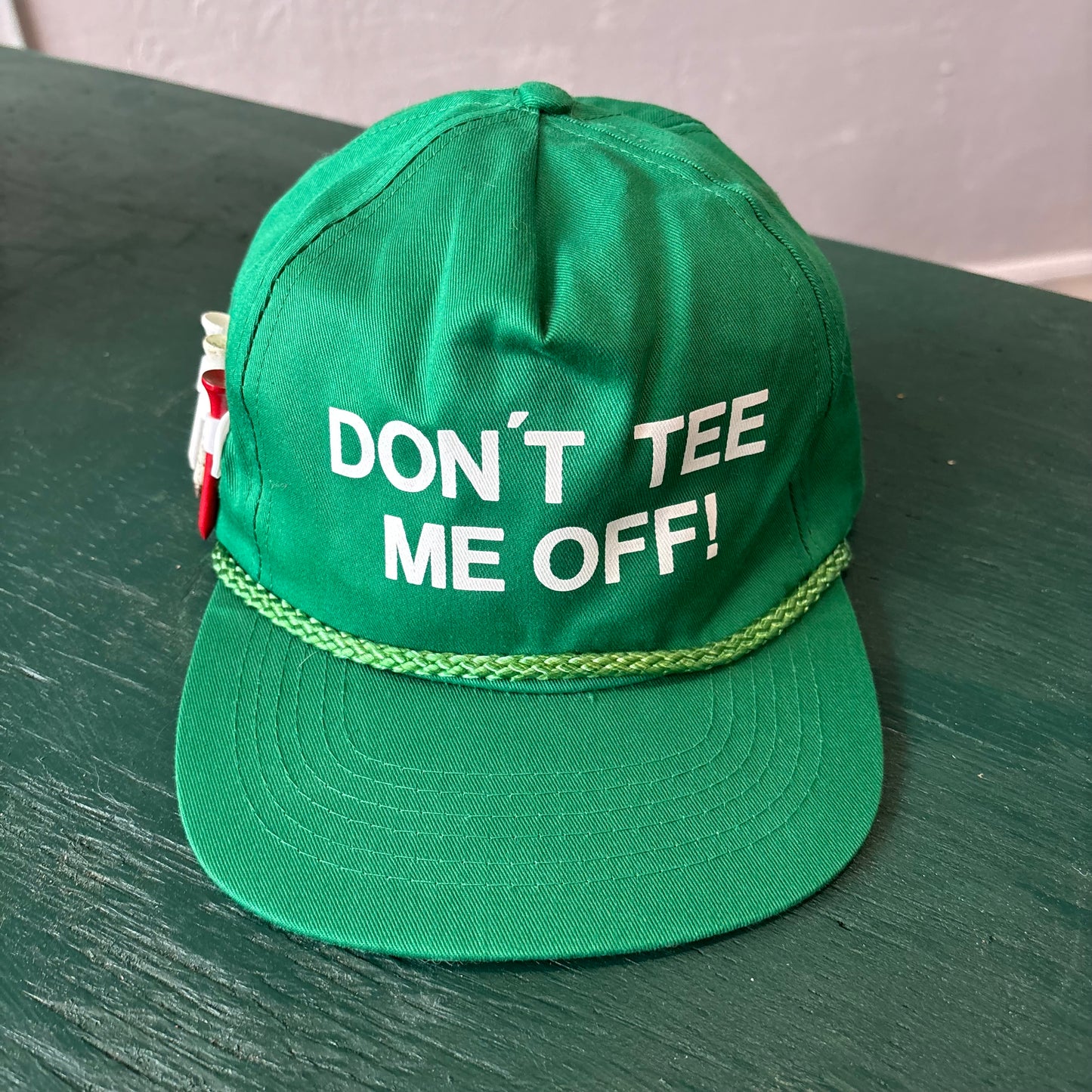 Vintage Don’t Tee Me Off! Snapback Hat with Tee Holder