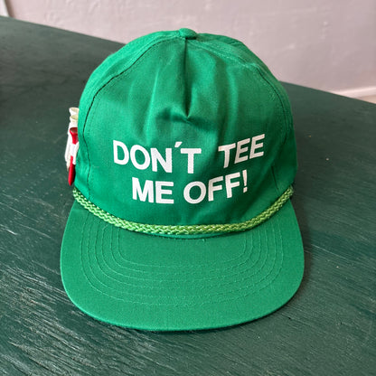 Vintage Don’t Tee Me Off! Snapback Hat with Tee Holder