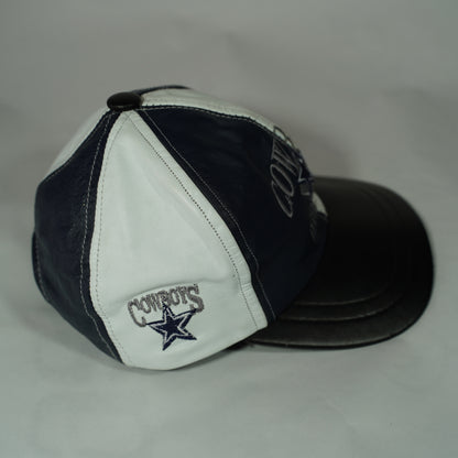 Vintage Leather Dallas Cowboys Snapback Hat Two-Tone NFL