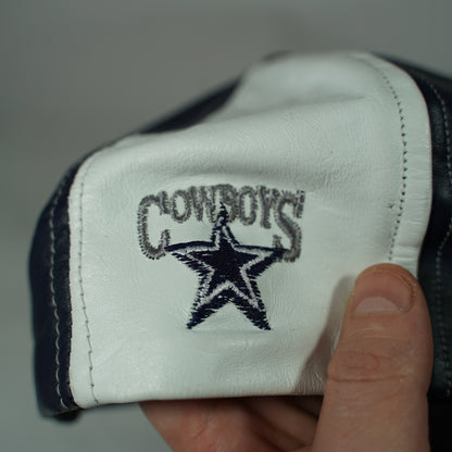 Vintage Leather Dallas Cowboys Snapback Hat Two-Tone NFL