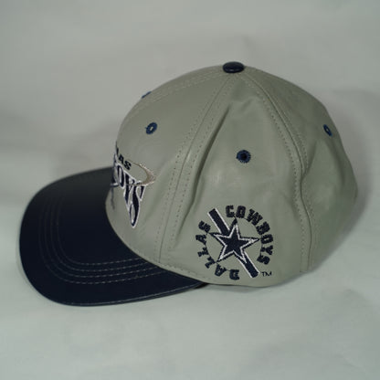 Vintage Leather Dallas Cowboys Snapback Hat NFL