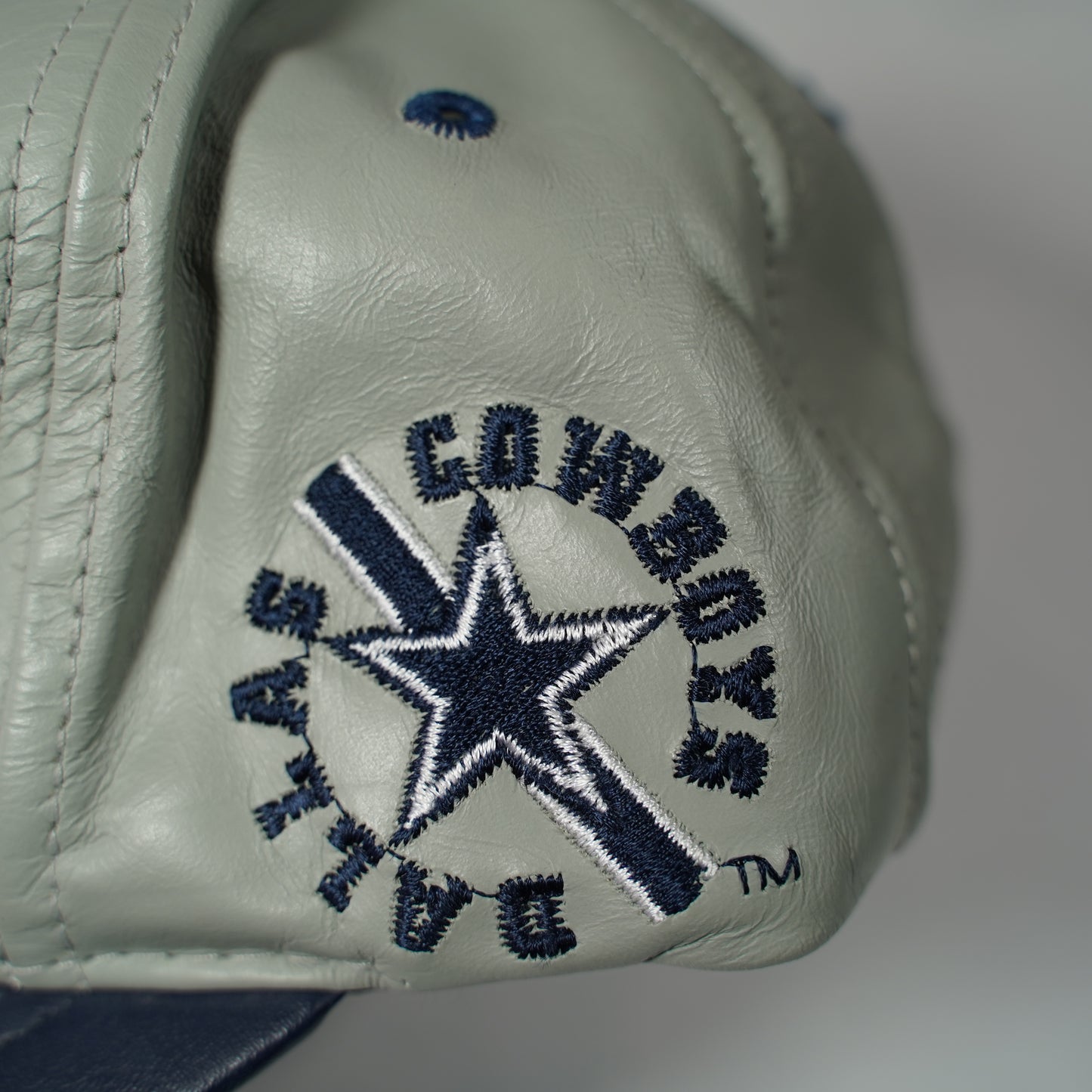 Vintage Leather Dallas Cowboys Snapback Hat NFL