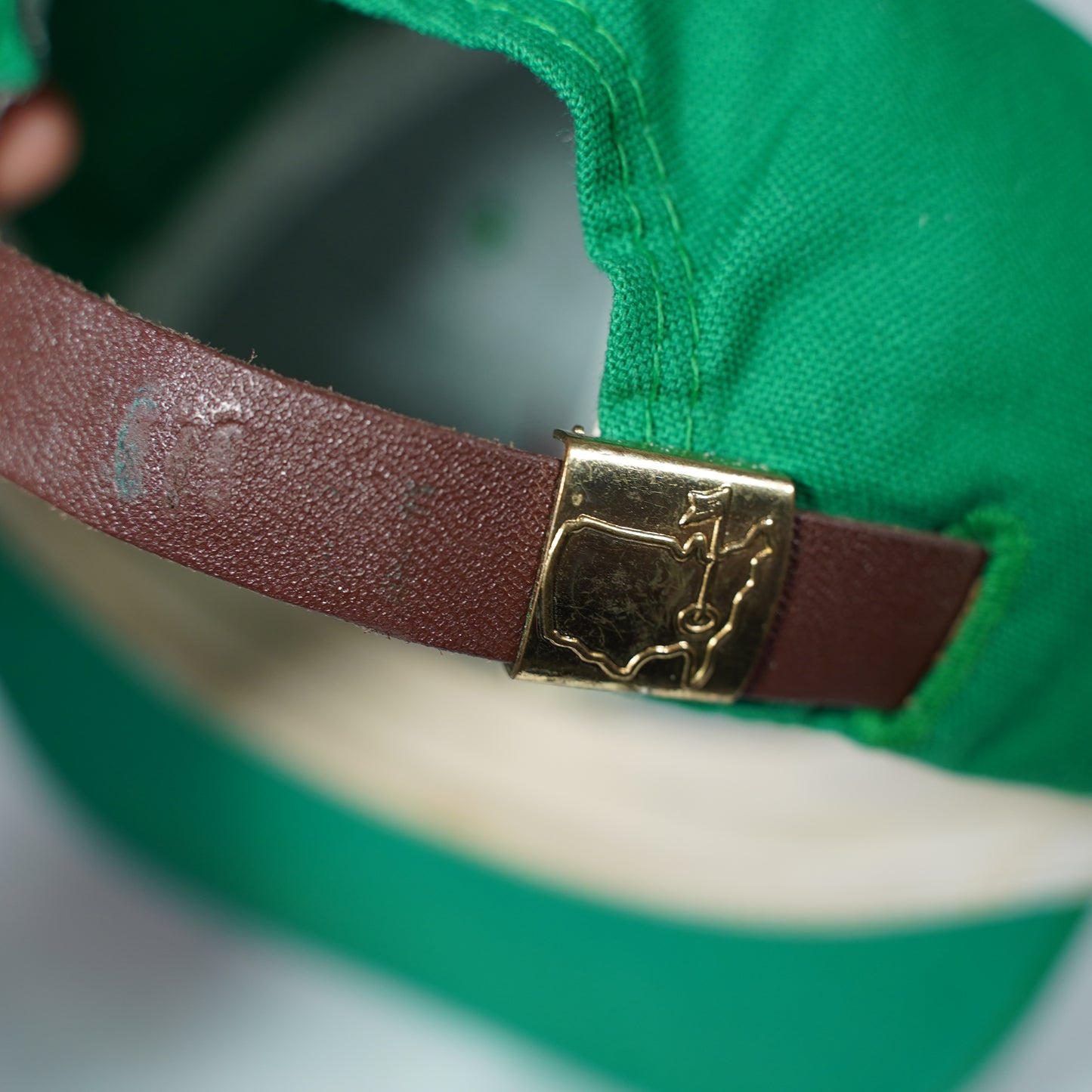 Vintage Masters Leather Strapback Hat