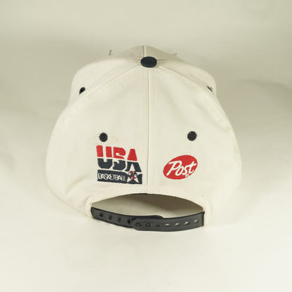 Vintage Dream Team USA Basketball Post Embroidered Snapback Hat 1992