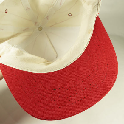 Vintage Enjoy Coca-Cola Pinstripe Snapback Hat Red White