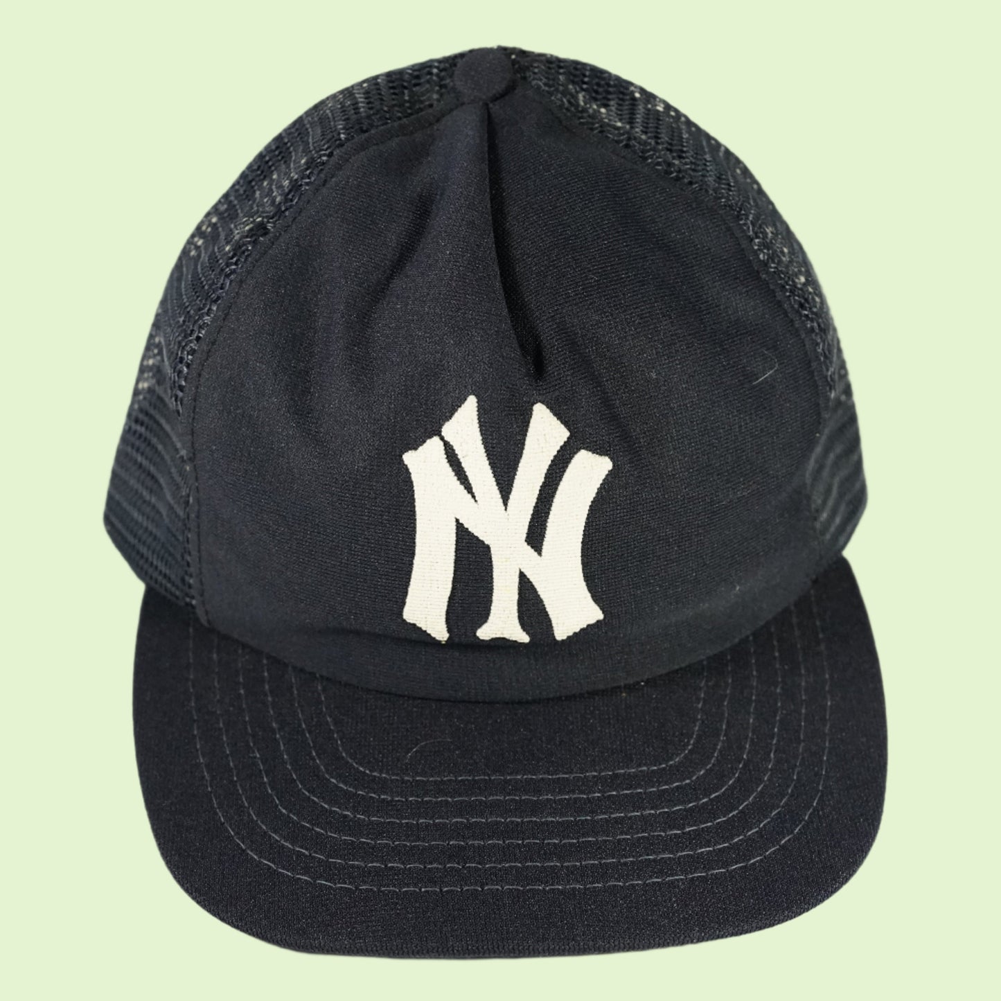 Vintage OLD  New York Yankees trucker snapback hat navy blue