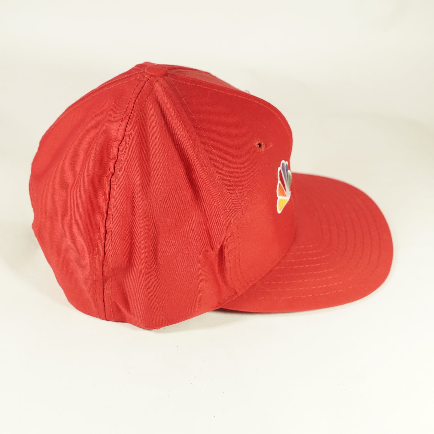 Vintage Red NBC with logo Snapback hat