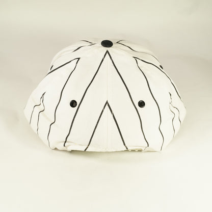 Vintage Peterbilt Pinstripe Snapback Hat Red White Black