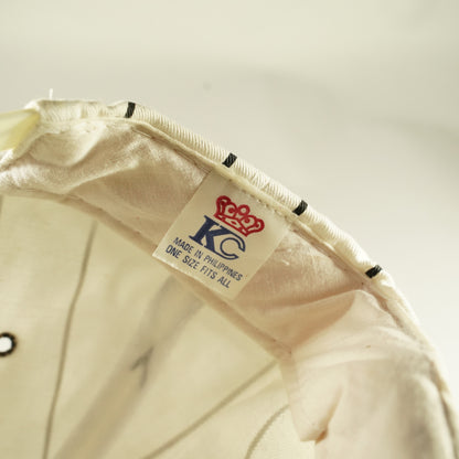 Vintage Peterbilt Pinstripe Snapback Hat Red White Black