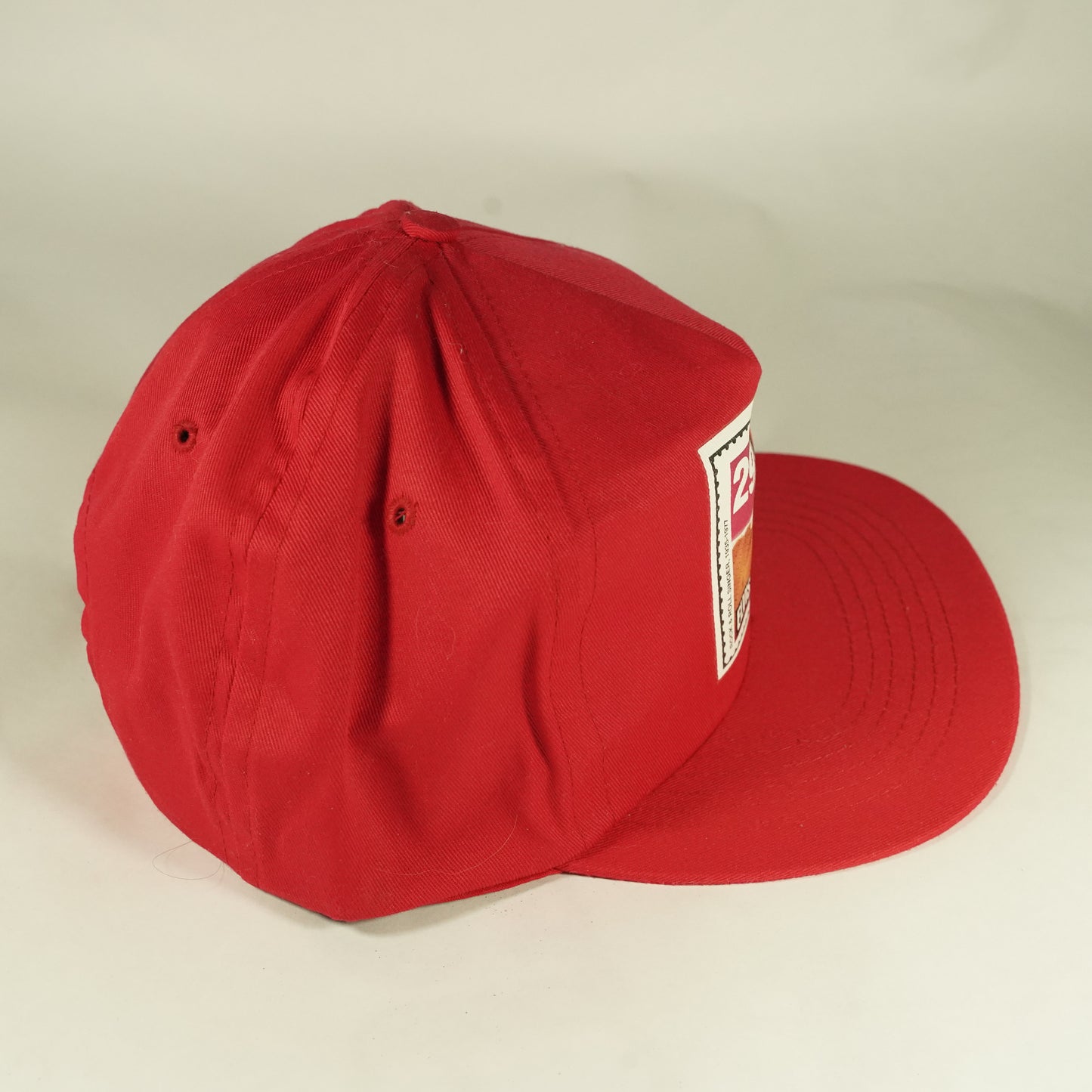 Vintage Elvis Presley Stamp Snapback Hat Red