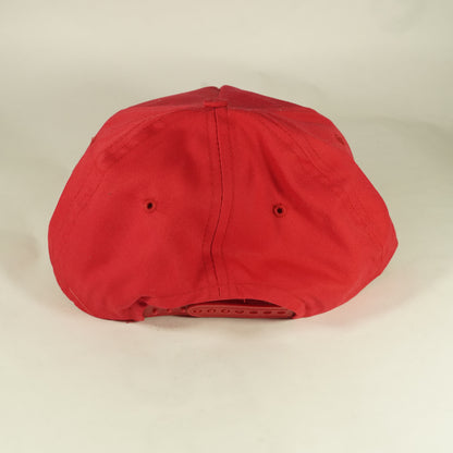 Vintage Elvis Presley Stamp Snapback Hat Red