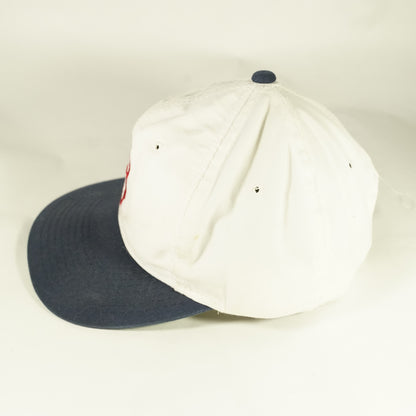 Vintage Boston Red Sox White Navy Snapback Hat