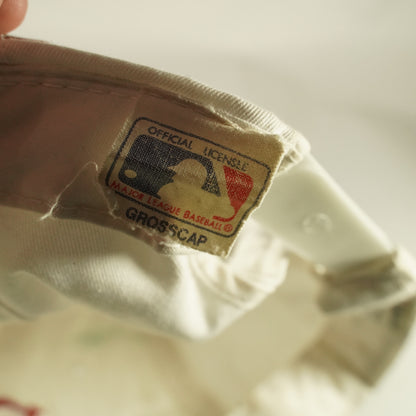 Vintage Boston Red Sox White Navy Snapback Hat