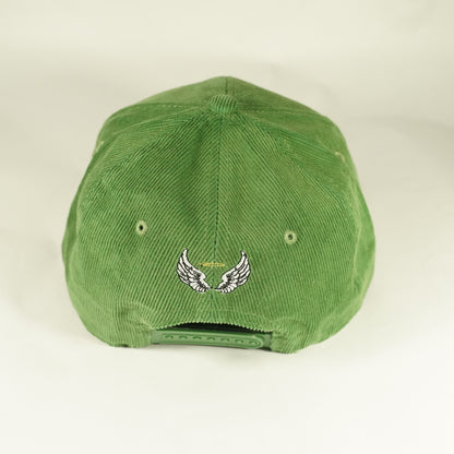 Trust Your Soul Corduroy Green Snapback Hat