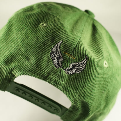 Trust Your Soul Corduroy Green Snapback Hat