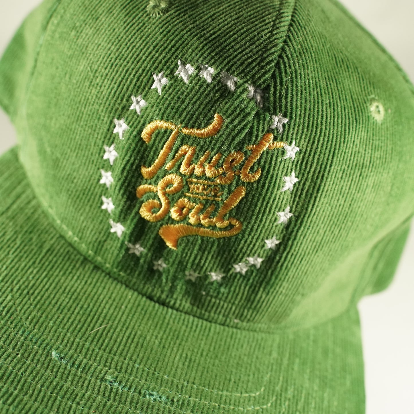 Trust Your Soul Corduroy Green Snapback Hat