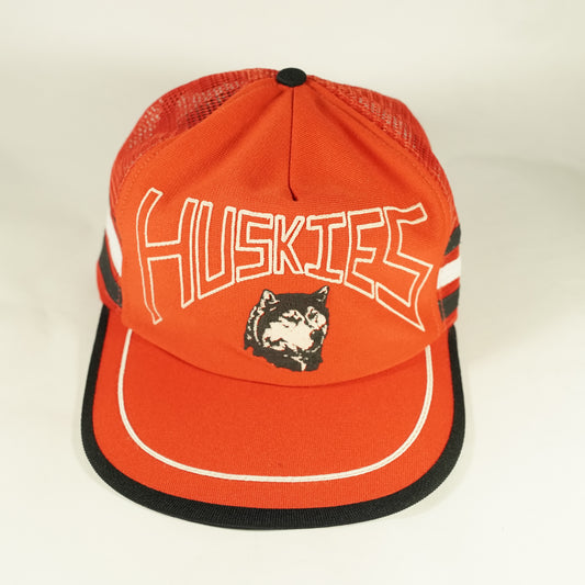 Vintage UCONN Huskies Rare Snapback Trucker Hat