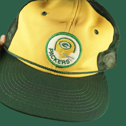 Vintage OLD Green Bay Packers Trucker Snapback Hat