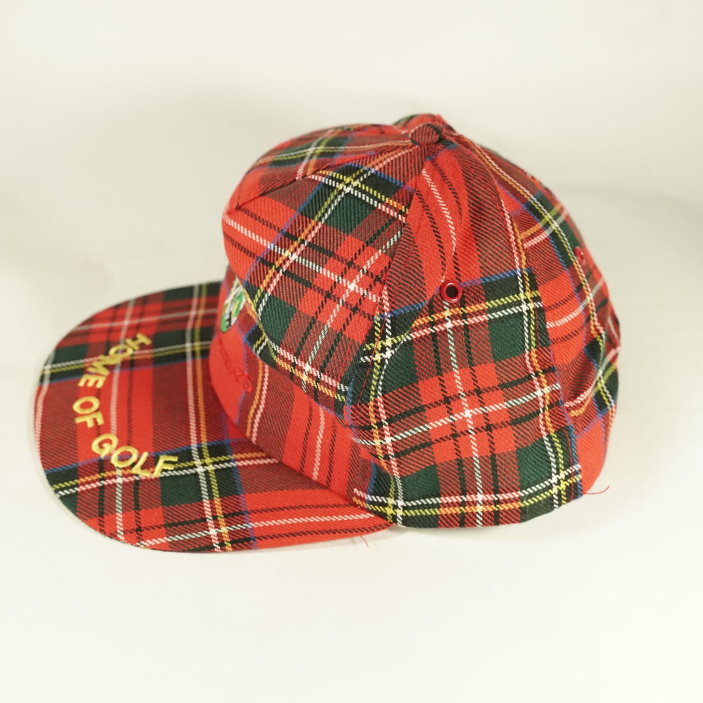 Vintage Plaid Old Course St. Andrews Home of Golf Snapback Hat