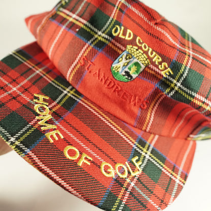 Vintage Plaid Old Course St. Andrews Home of Golf Snapback Hat
