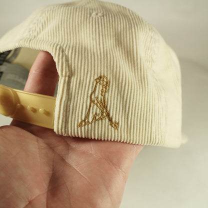 Ping Corduroy Gold and Cream Snapback Hat