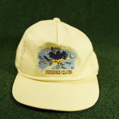 Vintage Birdie Club Yellow Snapback Hat