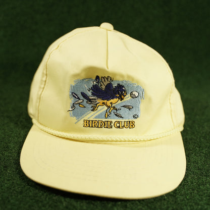 Vintage Birdie Club Yellow Snapback Hat