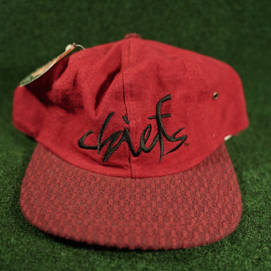 Vintage Kansas City Chiefs Elastic hat Dead stock with tags