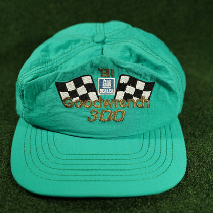 Vintage 1991 GM Goodwrench 300 Green Racing Snapback Hat