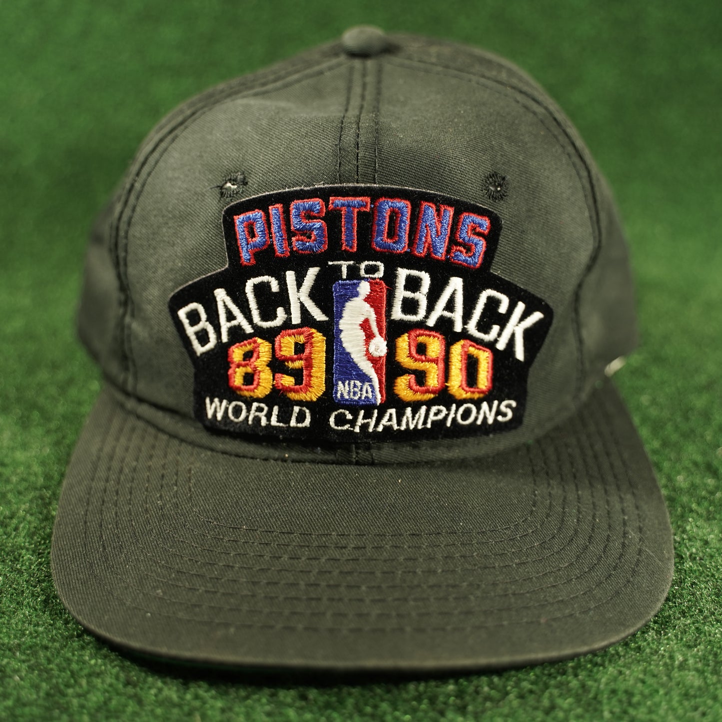 Rare Vintage Detroit Pistons Back to Back 1989-1990 Snapback Hat