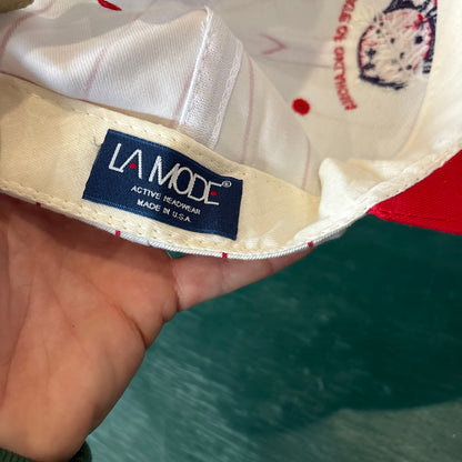 Vintage State of Oklahoma Golf Pinstripe Snpack Back Hat