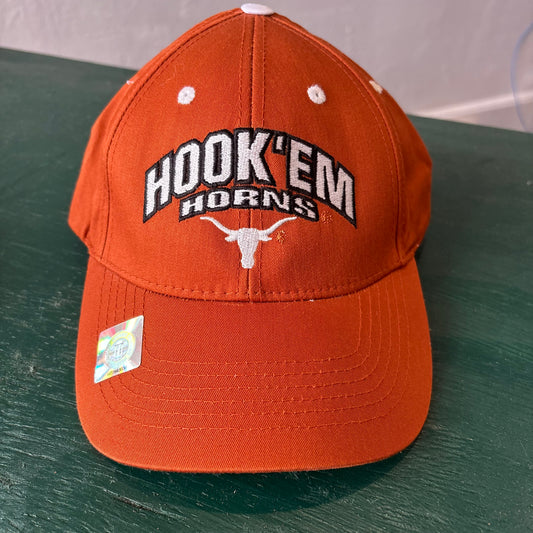 Vintage Hook ‘Em Horns Texas Longhorns Velcro Strapback Hat