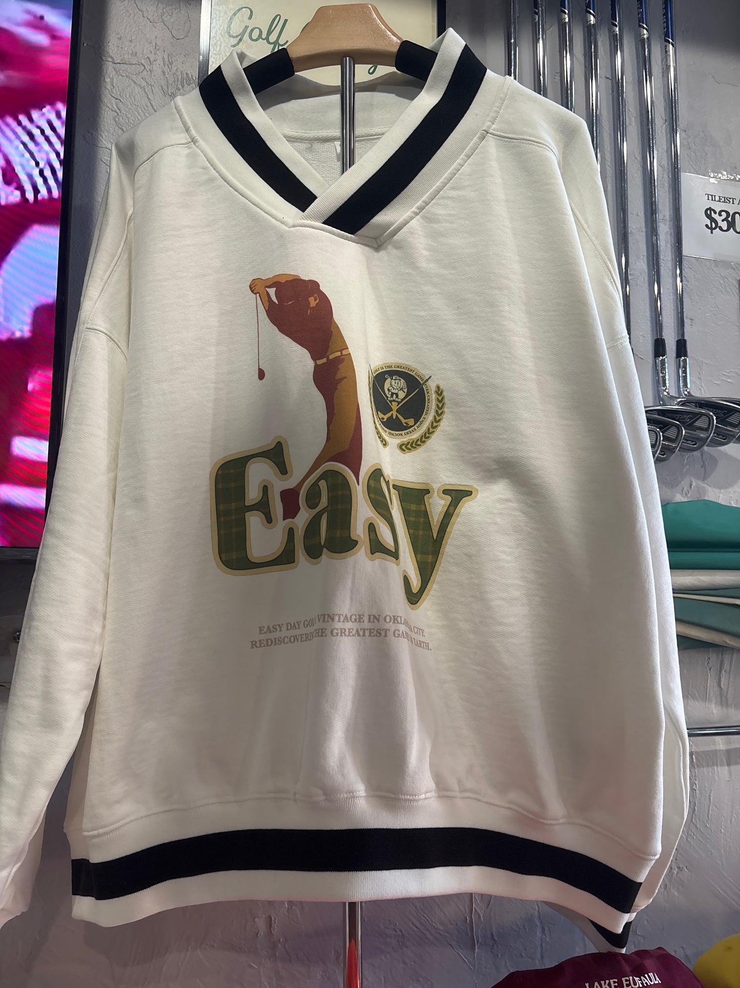 Eazy Day White sweatershirt Longsleeve