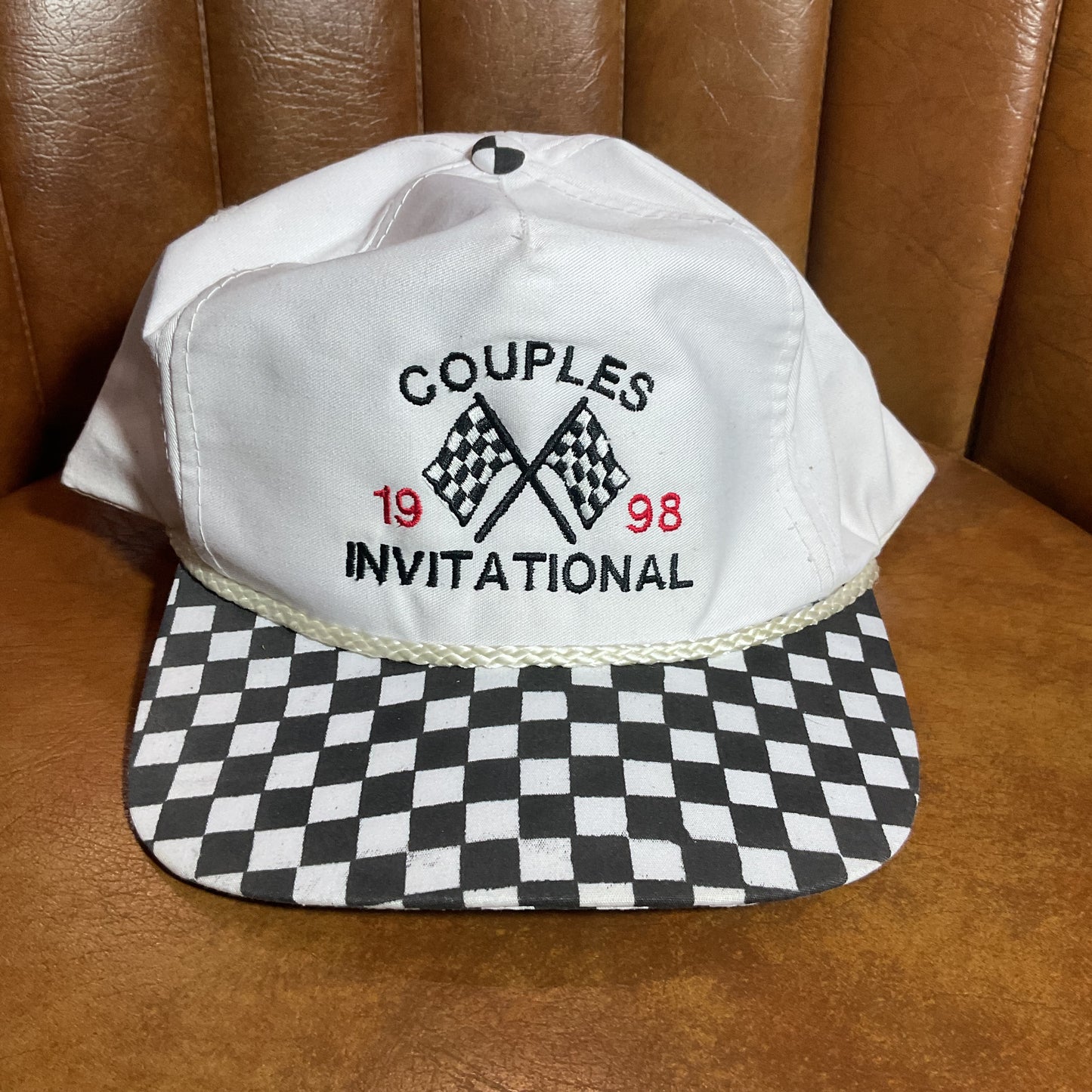 Vintage Couples Invitational 1988 checkered snapback