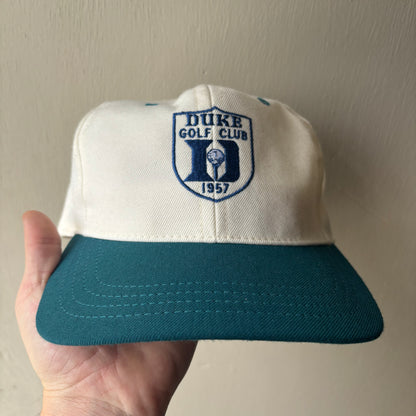 Vintage Duke Golf Leather Strapback Hat