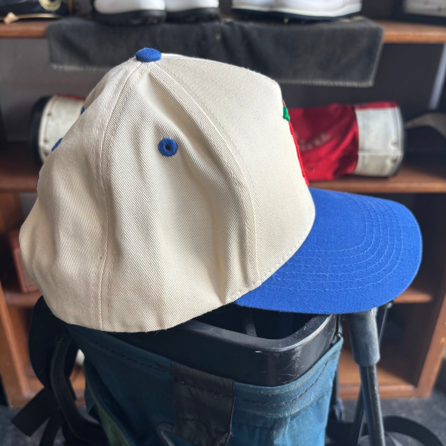 New York NY big apple blue and white snapback