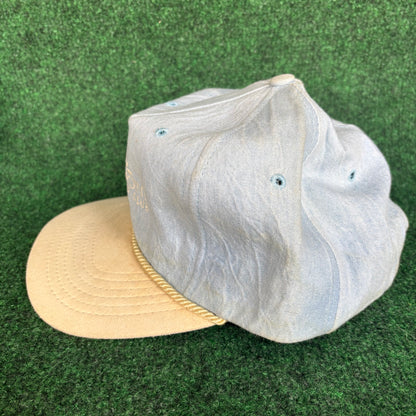 Sabal Point Country Club blue and white TEXACE leather strap back