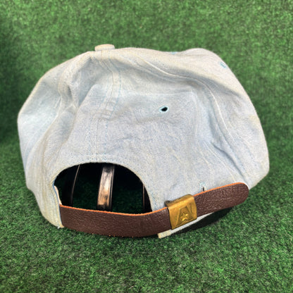 Sabal Point Country Club blue and white TEXACE leather strap back