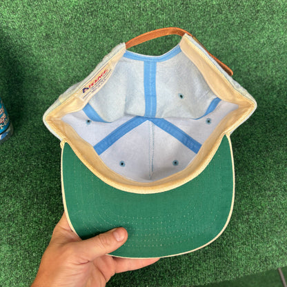 Sabal Point Country Club blue and white TEXACE leather strap back