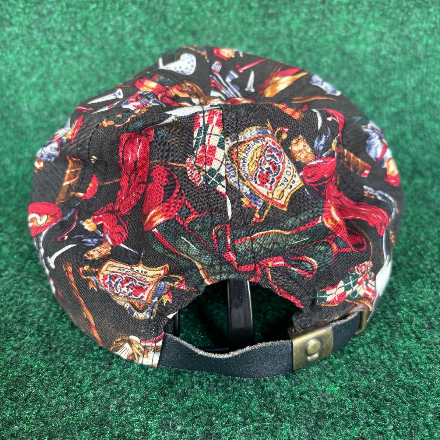 Whispering Winds all over golf print GC Imperial leather strap back