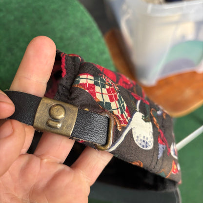 Whispering Winds all over golf print GC Imperial leather strap back