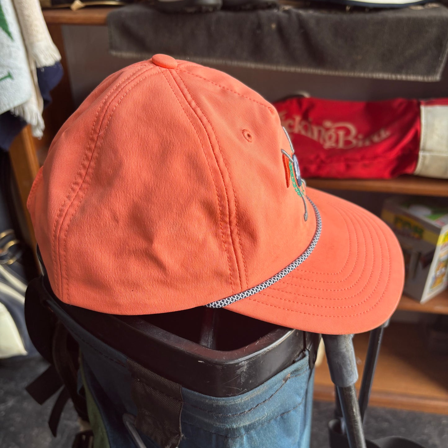 Adidas pink salmon golf hat snapback