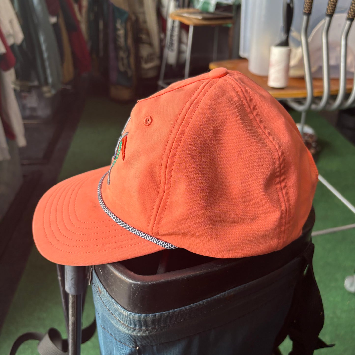 Adidas pink salmon golf hat snapback