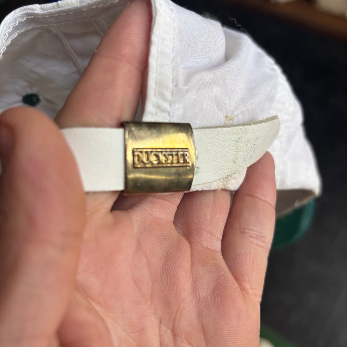 Cypress Creek Orlando Florida Duckster Leather Strap Back