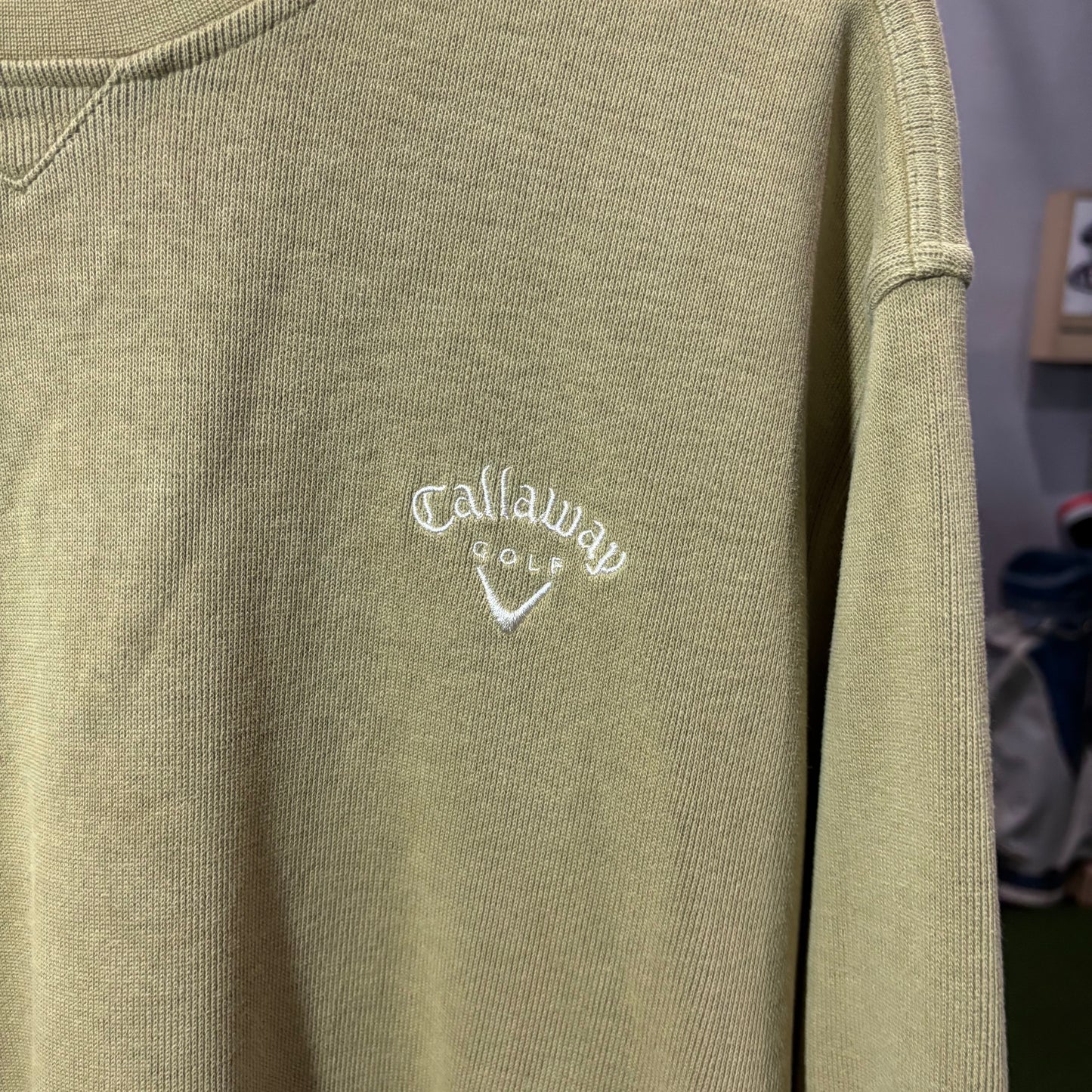 Vintage Callaway olive green sweater XL